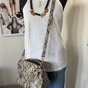 Worthington Snake Print Crossbody Bag